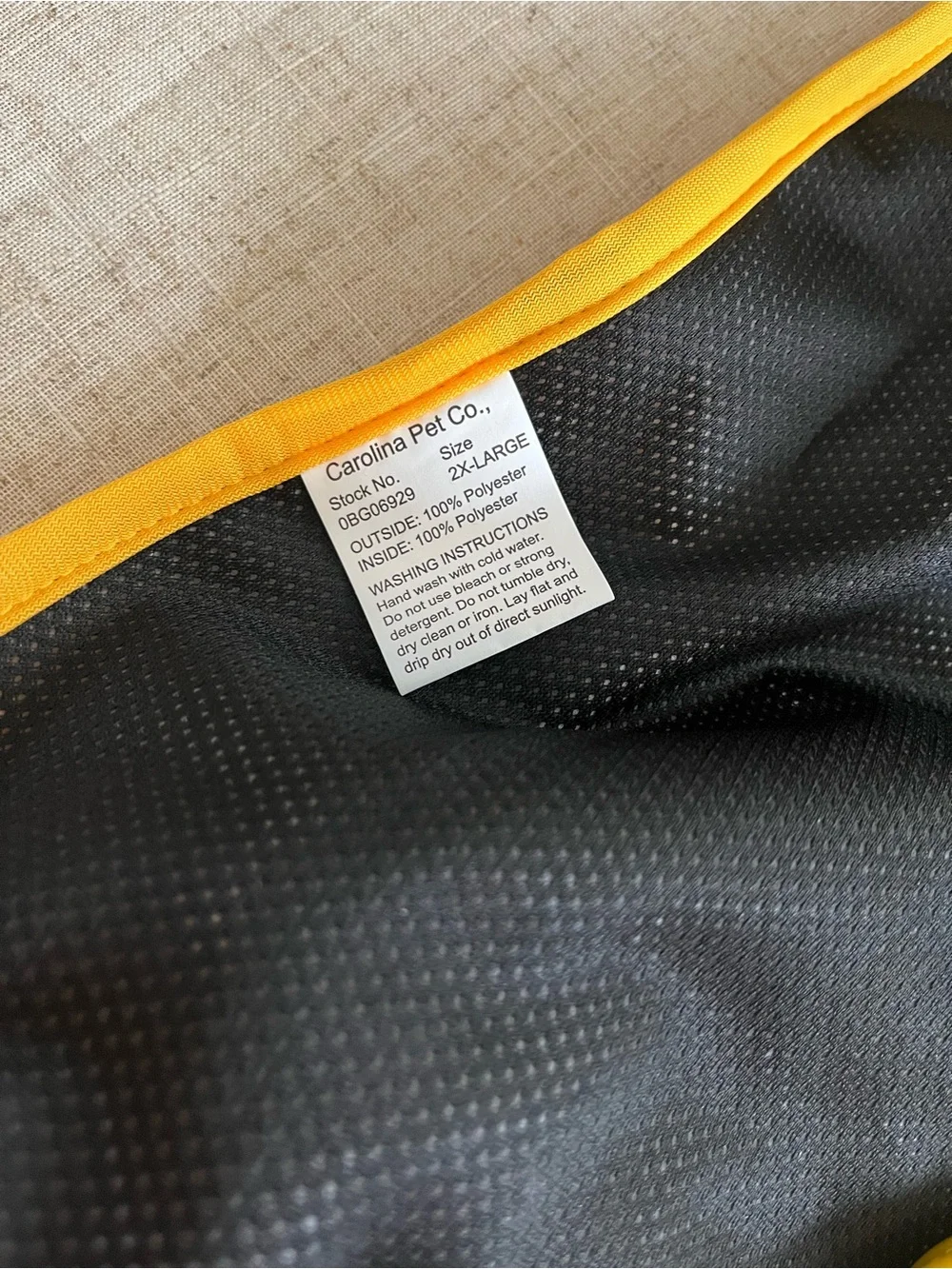 Body Glove Dog Raincoat, XX-Large, New with Tags, Waterproof, Bright Yellow